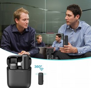 Mikrofon Ulanzi Mikrofon Bezprzewodowy 20m Krawatowy USB USB-C TYPE-C na Telefon J11 / 3134 4