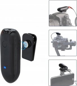 Mikrofon LensGo Mikrofon Krawatowy Bezprzewodowy 3,5mm Zasięg 80m + Uchwyt Ręczny LENSGO / 318C 4