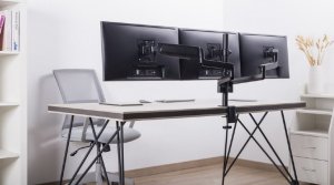 Gembird Uchwyt na 3 monitory 17" - 27" MA-DA3-01 (MA-DA3-01) 2