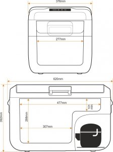 Lodówka turystyczna Yolco NX30 Green 28 l 18