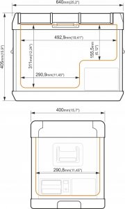 Lodówka turystyczna Yolco GCX37 Green 37 l 9