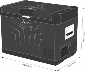 Lodówka turystyczna Yolco GCX47 Black 47 l 8