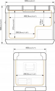 Lodówka turystyczna Yolco GCX47 Black 47 l 9