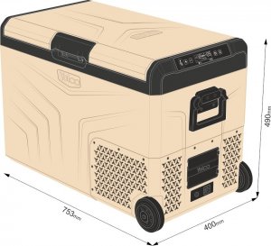 Lodówka turystyczna Yolco TCX50 Sand 50 l 8