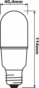 Osram OSRAM LED STAR E27 9W/827 LEDSTICK75W teplá 10