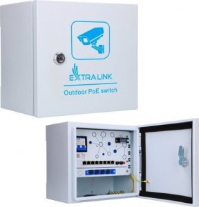 Switch ExtraLink Extralink Atlas | Zewnętrzny switch PoE | 8x RJ45 1000Mb/s PoE, 2x SFP, 120W, aktywne chłodzenie 1