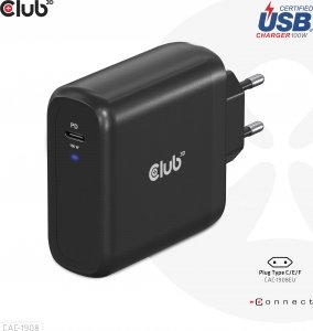 Club 3D Club3D cestovní nabíječka 100W GAN technologie, USB-IF TID certified, USB Type-C, Power Delivery(PD) 3.0 Support 9