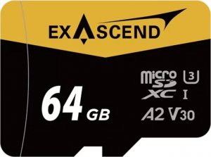 Karta ExAscend Catalyst MicroSDXC 64 GB UHS-I/U3 A2 V30 (EX64GUSDU1-AD) 1