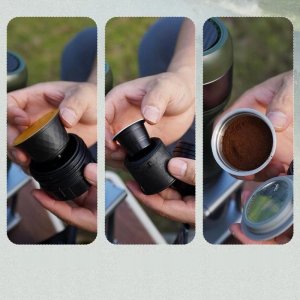 HiBREW Przenośny ekspres do kawy 3 w 1 z etui HiBREW H4B_GN 5