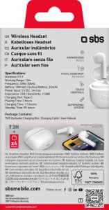 Słuchawki SBS Mobile One Color białe 5