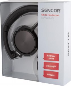Słuchawki Sencor SEP 433 BLACK STEREO HEADPHONES SENCOR 1