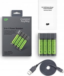 Powerbank GP GP CHARGE AnyWay 2in1 Charger & Powerbank 3