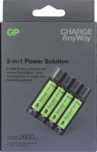 Powerbank GP GP CHARGE AnyWay 2in1 Charger & Powerbank 4