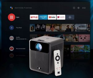 Projektor Kodak KODAK FLIK HD10 Projektor Rzutnik LED 1080p Android TV Wi-Fi Bluetooth Chromecast / 200 ANSI / 150''+ Pilot 6