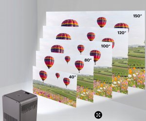 Projektor Kodak KODAK FLIK HD10 Projektor Rzutnik LED 1080p Android TV Wi-Fi Bluetooth Chromecast / 200 ANSI / 150''+ Pilot 7