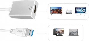 Adapter USB SwiatKabli Karta graficzna z USB 3.0 na do HDMI KONWERTER 24h 6
