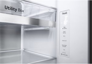 Lodówka LG InstaView ™ ThinQ™ GSXV91MCAE American Fridge Freezer Freestanding American door Black LED Touch LED 7