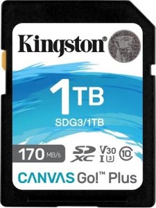 Karta Kingston Canvas Go! Plus SDXC 1 TB Class 10 UHS-I/U3 V30 (SDG3/1TB) 1