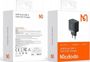 Ładowarka Mcdodo Mcdodo Szybka Ładowarka Usb-C 2X 20W Do Iphone 14 14
