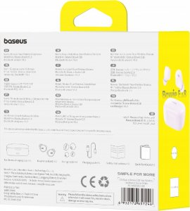 Słuchawki Baseus Bowie E18 fioletowe 5