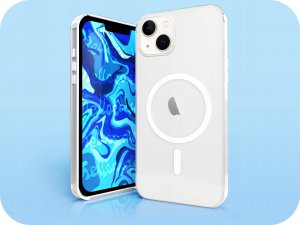 CaseMagsafe Etui magsafe do iPhone 13 przezroczyste magnetyczne pancerne + SZKŁO 5D 9H 4