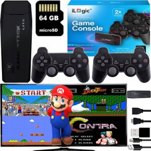 Konsola przenośna iLogic GRA TELEWIZYJNA KONSOLA RETRO MINI + 21000 GRY VIDEO EMULATOR + 2 PADY HDMI 3