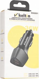 Ładowarka KELTIN Ładowarka samochodowa z funkcją szybkiego ładowania QC3.0 36W 7,2A (100) 5