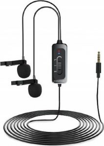 Mikrofon CKMOVA CKMOVA LCM5D - podwójny mikrofon krawatowy do kamer i smartphonów 1