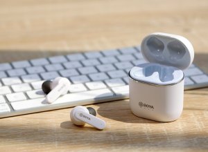 Słuchawki Boya BY-AP4 WHITE bezprzewodowe słuchawki douszne 3