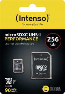Karta Intenso Performance MicroSDXC 256 GB Class 10 UHS-I/U1  (3424492) 3