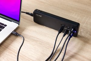 Ładowarka InLine InLine® Multiport power supply, charger, 6x USB Type-C, PD 3.0, GaN, black 6