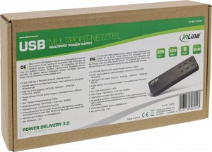 Ładowarka InLine InLine® Multiport power supply, charger, 6x USB Type-C, PD 3.0, GaN, black 8