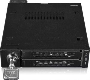 Stacja dokująca Icy Dock Ramka montażowa 2x6,3cm U.2/U.3 NVMe 3,5" SSD sw 6