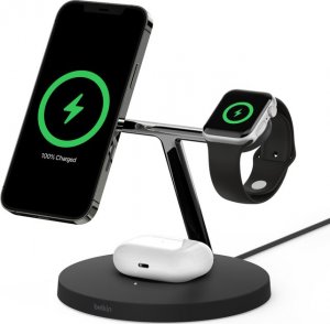 Ładowarka Belkin Belkin BoostCharge Pro Zestaw słuchawkowy, Smartfon, Smartwatch Czarny USB Bezprzewodowe ładowanie Wewnętrzna 1