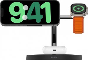Ładowarka Belkin Zestaw słuchawkowy, Smartfon, Smartwatch Czarny USB Bezprzewodowe ładowanie Wewnętrzna 2