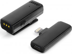 Mikrofon Spacetronik Bezprzewodowy mikrofon iPhone Lightning IOS wszechkierunkowy plug and play ładujące etui w zestawie 4