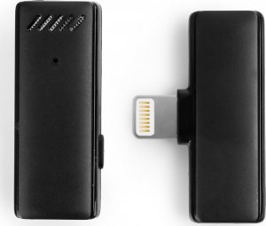 Mikrofon Spacetronik Bezprzewodowy mikrofon iPhone Lightning IOS wszechkierunkowy plug and play ładujące etui w zestawie 7