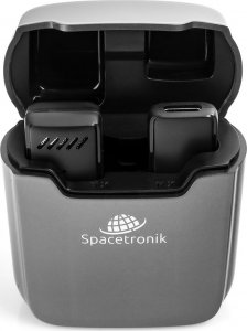 Mikrofon Spacetronik Bezprzewodowy mikrofon iPhone Lightning IOS wszechkierunkowy plug and play ładujące etui w zestawie 9