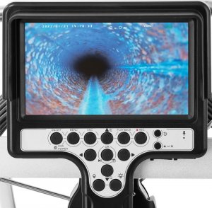 Steinberg Endoskop kamera diagnostyczna inspekcyjna 12 LED LCD 7 cali SD 30 m Endoskop kamera diagnostyczna inspekcyjna 12 LED LCD 7 cali SD 30 m 4