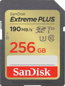 Karta SanDisk Extreme PLUS 256GB SDXC 190MB/s UHS-I 1