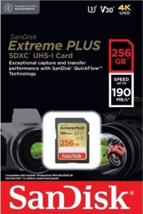 Karta SanDisk Extreme Plus SDXC 256 GB Class 10 UHS-I/U3 V30 (SDSDXWV-256G-GNCIN) 2