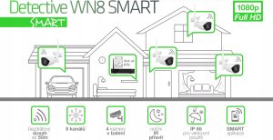 Kamera IP Evolveo EVOLVEO kamerový systém Detective WN8 SMART, bezdrátový, 4 kamery 2