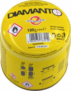 Diamanto KARTUSZ NABÓJ GAZOWY - PROPAN BUTAN 330 ml 190 g 4