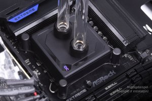 Chłodzenie CPU Alphacool Alphacool Ice Block XPX Aurora Edge Chłodzenie procesora - Mosiądz Czarny Cyfrowy RGB 6