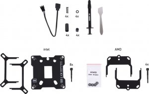 Chłodzenie CPU Alphacool Alphacool Ice Block XPX Aurora Edge Chłodzenie procesora - Mosiądz Czarny Cyfrowy RGB 7