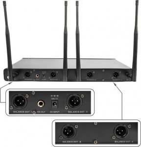 Mikrofon NN WMIC4 mikrofon bezprzewodowy system nagłośnienia 9