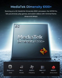 Smartfon Oukitel WP33 Pro 5G 8/256GB Czarny  (WP33Pro-BK/OL) 7