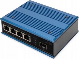 Switch Digitus Digitus 4-portowy przełącznik sieciowy Fast Ethernet PoE, przemysłowy, niezarządzany, 1 łącze SFP 1