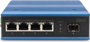 Switch Digitus Digitus 4-portowy przełącznik sieciowy Gigabit Ethernet PoE, przemysłowy, niezarządzany, 1 łącze SFP 9