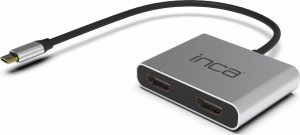 HUB USB Inca INCA Adapter ITPC-4 Typ C > 2xHDMI 4K30Hz,1xUSB-A,1xUSB-C 1